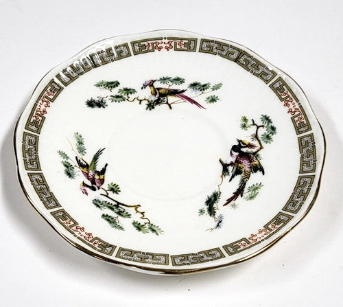 Vintage Elizabethan fine bone china schoteltje met vogels en takken