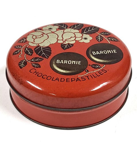 Vintage Baronie chocoladeblik uit Holland