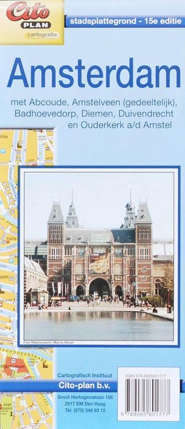 Citoplan stadsplattegrond Amsterdam - Onbekend