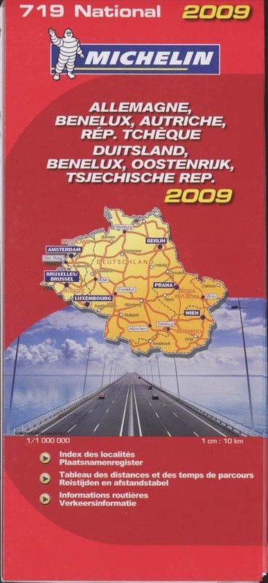 Allemagne, Benelux, Autriche, Rép. Tchèque - Duitsland, Benelux, Oostenrijk, Tsjechische Republiek - Michelin 2009