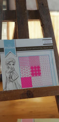 scrapbooking - paperblock with foil - Frozen Disney - wit met roze paarse foil - 15x15cm