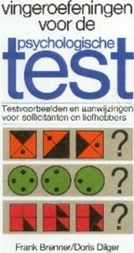 Vingeroefeningen Voor Psychologische Tes - Frank Brenner, Doris Dilger