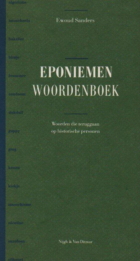 Eponiemenwoordenboek - Ewoud Sanders