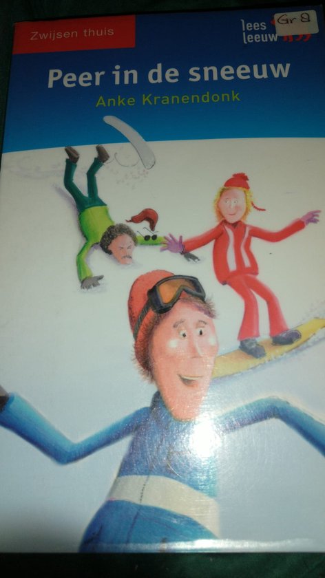 Peer in de sneeuw