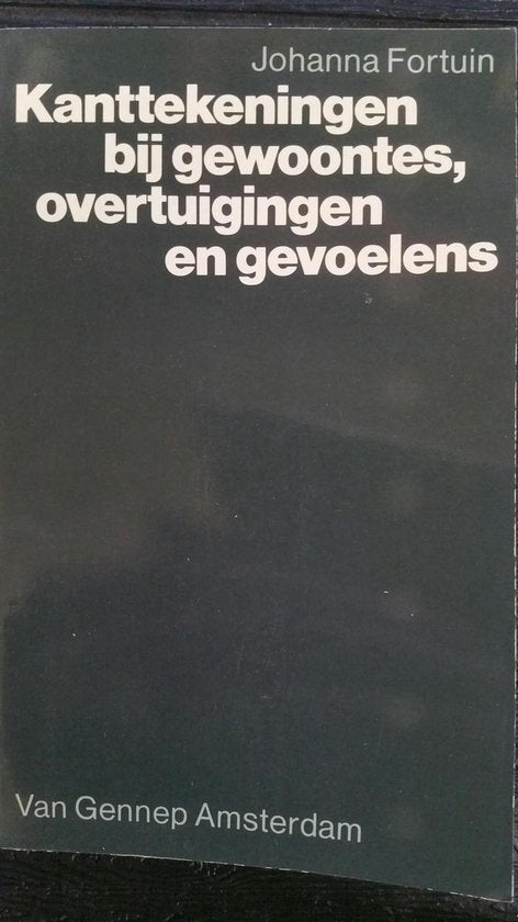 Kanttekeningen by gewoontes overt. gev. - Fortuin Fortuin