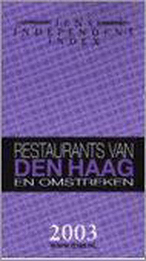 IENS RESTAURANTS DEN HAAG 2003