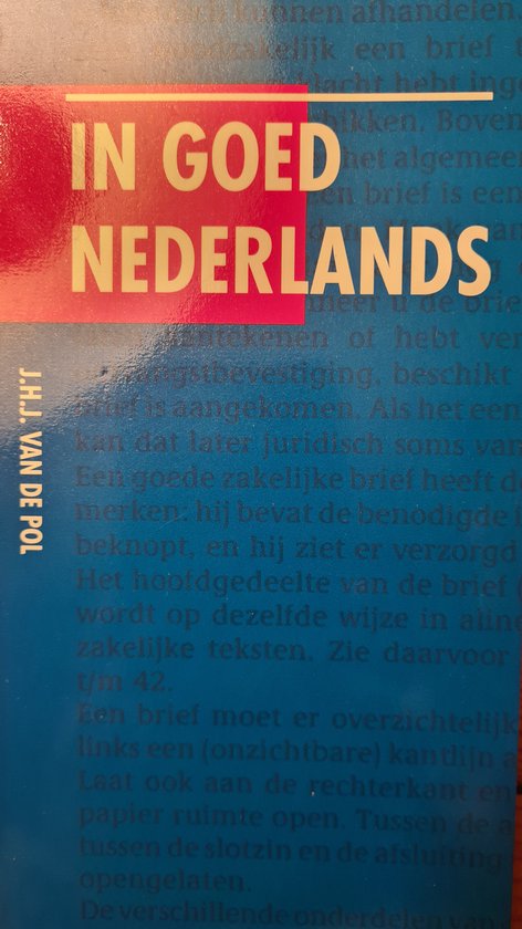 IN GOED NEDERLANDS - Van de Pol