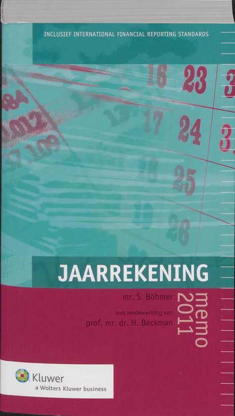 Jaarrekeningmemo / 2011 - S. Bohmer