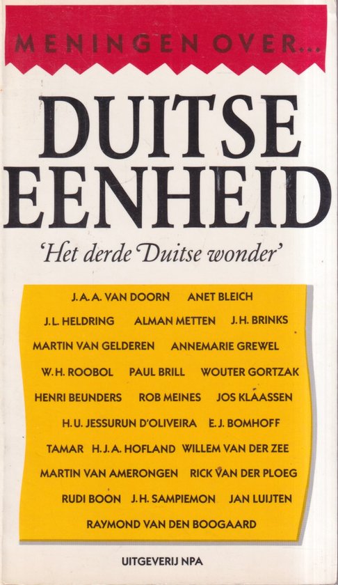 Duitse eenheid het derde duitse wonder - Richard Bewes