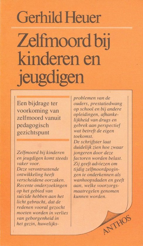 Zelfmoord bij kinderen en jeugdigen - Gerhild Heuer, Helga Vos