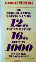 Nederlandse Poezie 12De - 16De Eeuw Pap - Gerrit Komrij