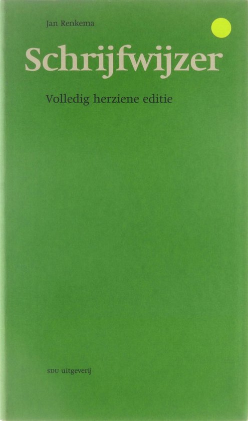 SCHRIJFWIJZER - Jan Renkema