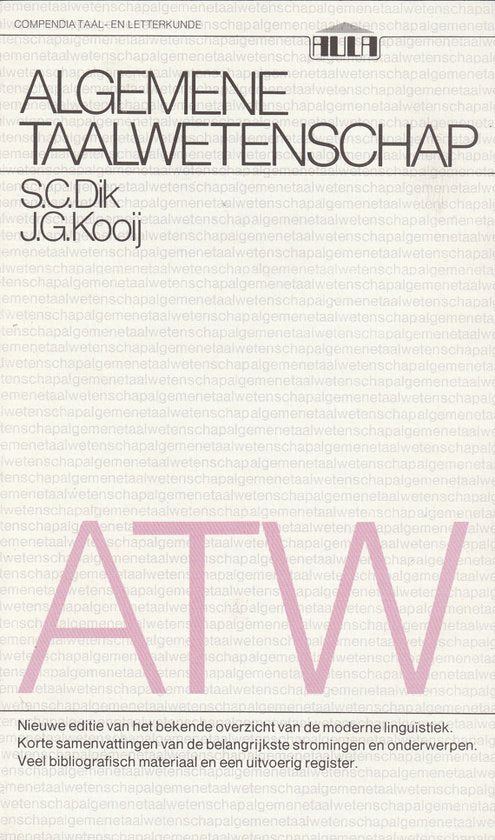 Inleiding algemene taalwetenschap - S.C. Dik, J.G. Kooij