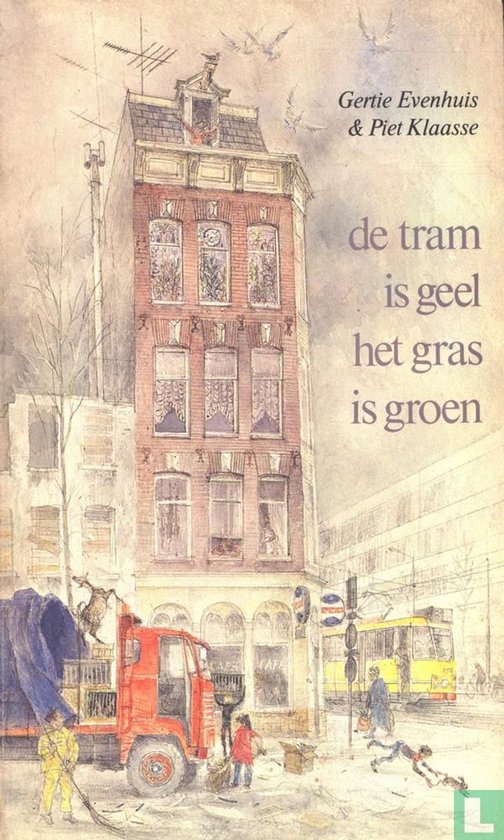 Tram is geel het gras is groen - Evenhuis