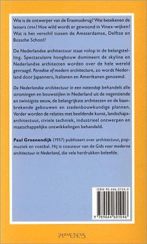 Nederlandse Architectuur In Een Notendop - P. Groenendijk, Paul Groenendijk