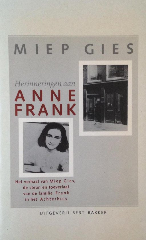 Herinneringen aan Anne Frank - Miep Gies, Alison Leslie Gold