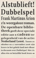 Dubbelspel - Frank Martinus Arion