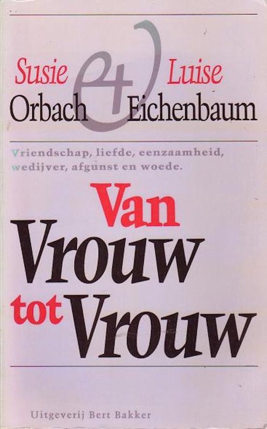 Van vrouw tot vrouw - Orbach, Luise Eichenbaum
