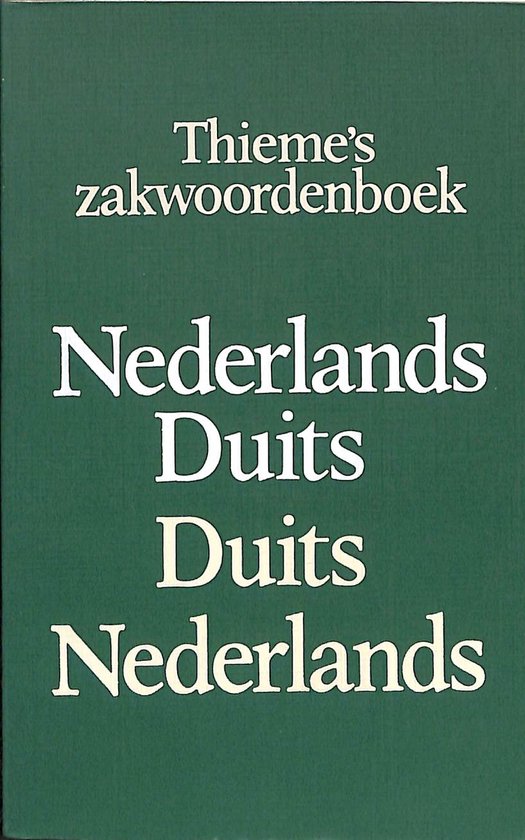 Thieme's zakwoordenboek Nederlands - Duits / Duits - Nederlands - Jutta Mentzel