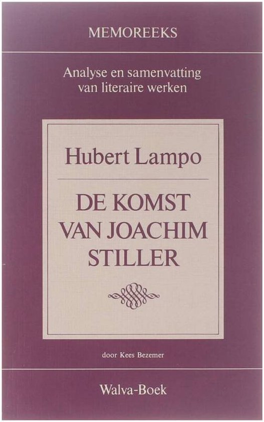 Hubert lampo de komst joachim stiller - Kees Bezemer