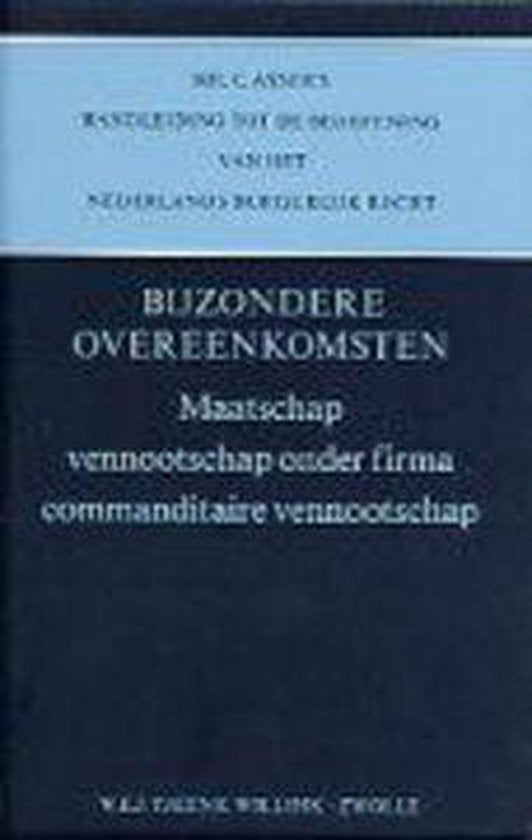 Asser - serie 5 - V - Maatschap vennootschap onder firma commanditaire vennootschap - C. Asser