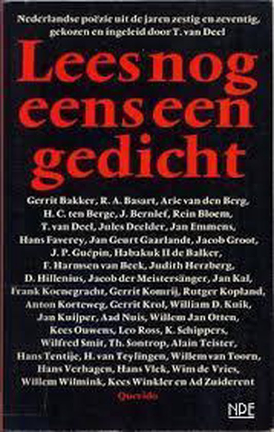 Lees nog eens een gedicht - Tom van Deel