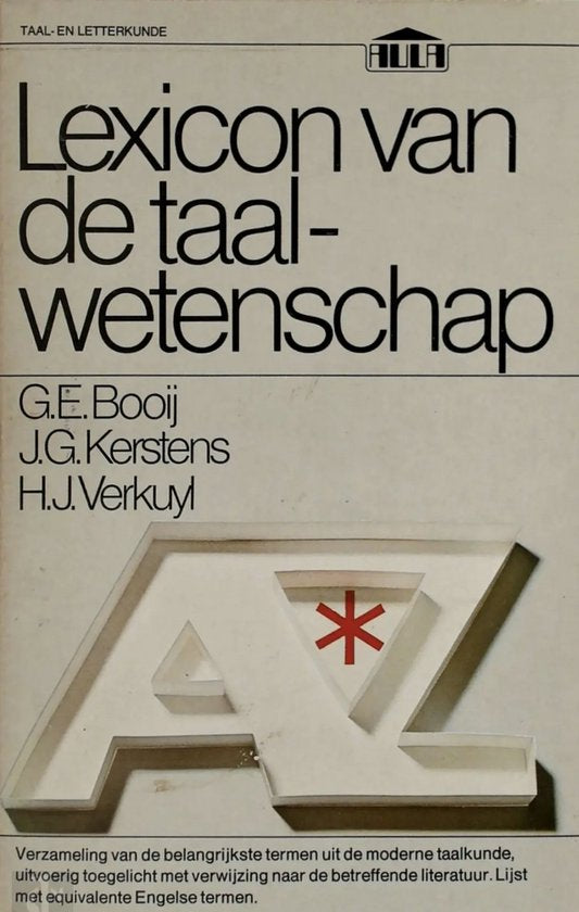 Lexicon van de taalwetenschappen - G.E. Booij, J.G. Kerstens
