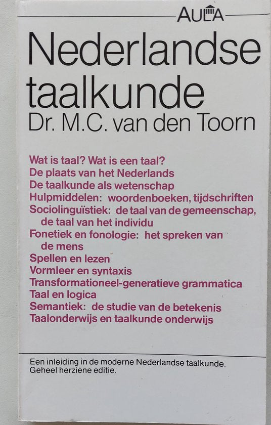 Nederlandse taalkunde - M.C. van den Toorn