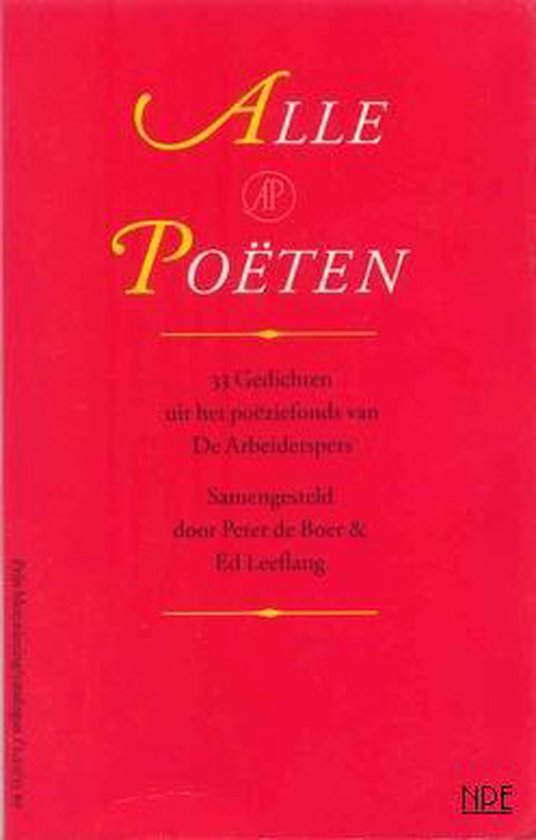 Alle poeten - Den Boer / De Ruiter