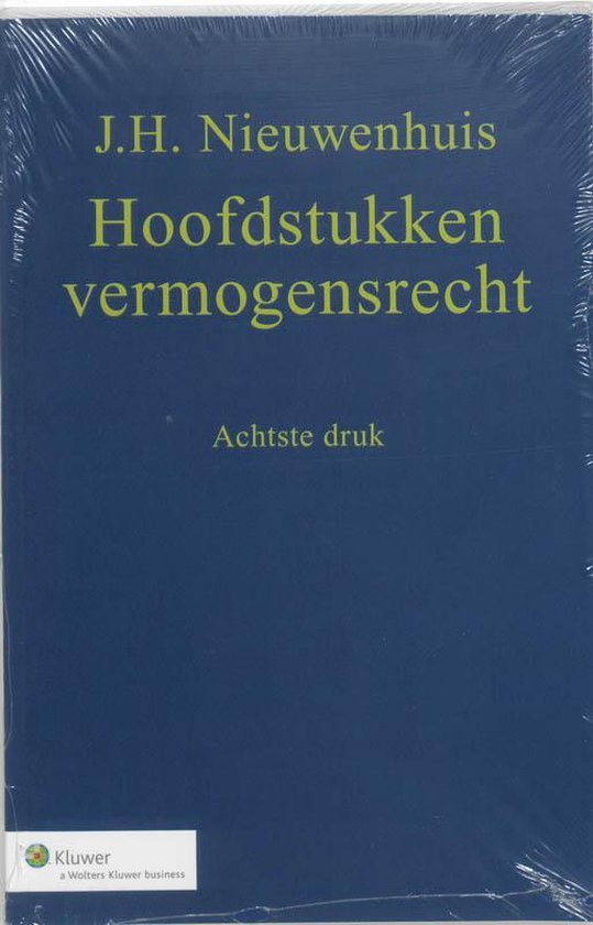 Hoofdstukken vermogensrecht - J.H. Nieuwenhuis