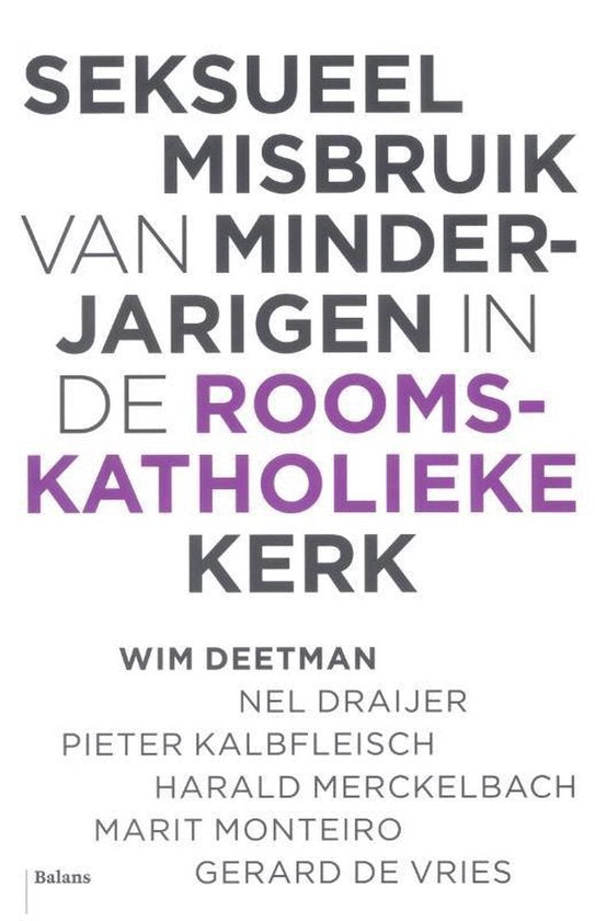 Seksueel misbruik van minderjarigen in de Rooms - Katholieke Kerk - Coform, Nel Draijer