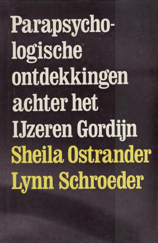 Parapsychologische ontd.yz. gordyn - Sheila Ostrander, Lynn Schroeder