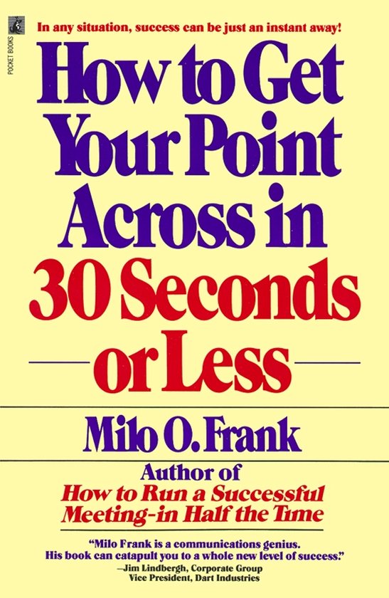 How To Get Your Point Across In 30secon - MiloO Frank, Milo O Frank