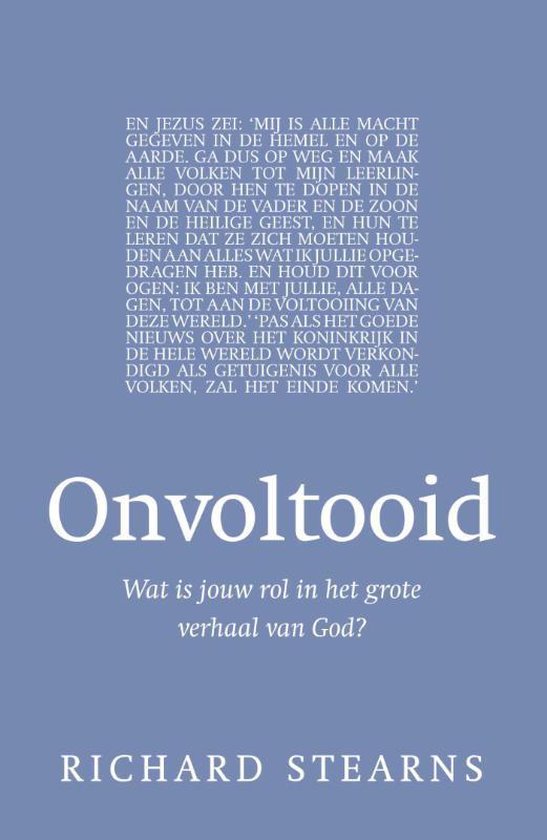 Onvoltooid - Richard Stearns