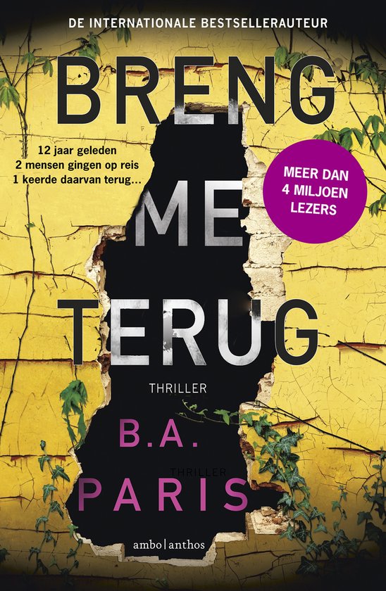 Breng me terug - B.A. Paris