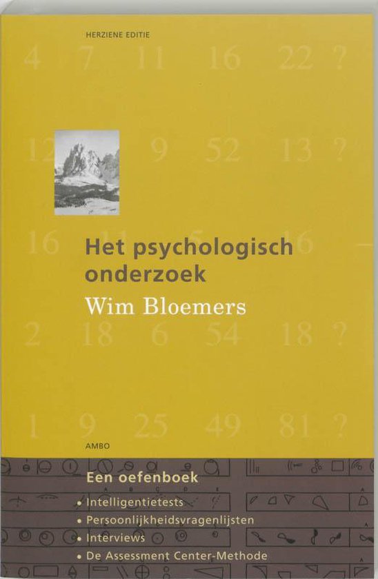 Het psychologisch onderzoek - Wim Bloemers