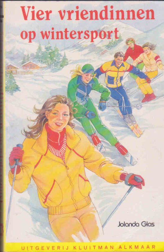 Vier vriendinnen. op wintersport - J. Glas