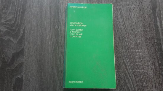 Geschiedenis van de sociologie goddyn e.a.