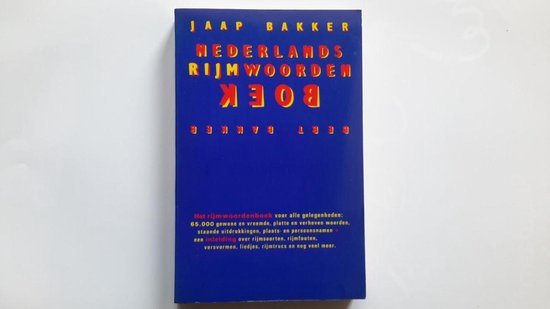 Nederlands rijmwoordenboek - Jaap Bakker