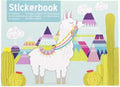 sticker boek alpaca plak zelf je plaatjes in je boek 6 sticker vel