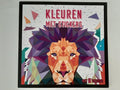 Kleuren met stickers, met 7 designs