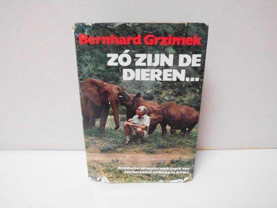 Zo zyn de dieren observatie avont.ond. - Grzimek