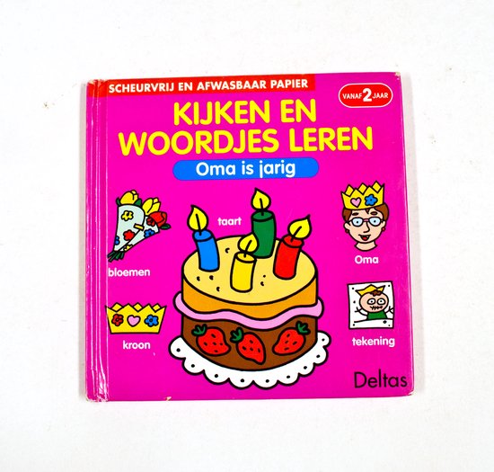 Kijken en woordjes leren - oma is jarig (+2j.)