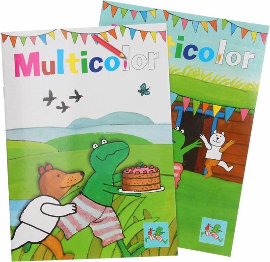 DAM Kleurboek - Kikker en zijn vriendjes - 16 kleurplaten voor uren plezier