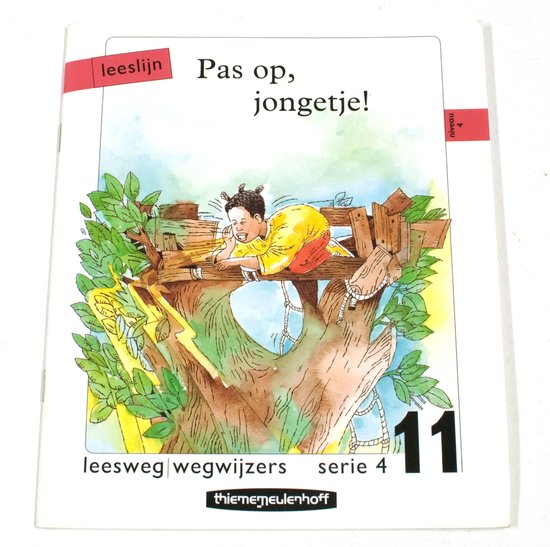 4 - 11 pas op jongetje Leesweg wegwyzer - Anjo Mutsaars