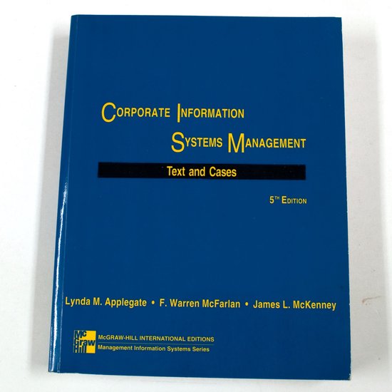 Corporate Information Systems Management - Lynda M. Applegate, Franklin Warren McFarlan