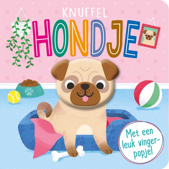 Vingerpopboek - Knuffelhondje