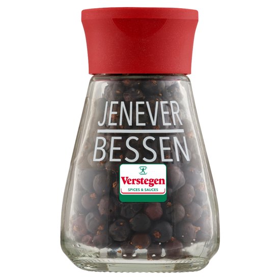 Verstegen - Jeneverbessen heel - Glazen strooier - Kruiden & specerijen - 24g - Christopher Angeloglou & Jack Schofield