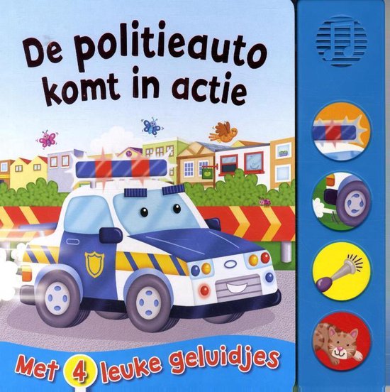 De politieauto komt in actie