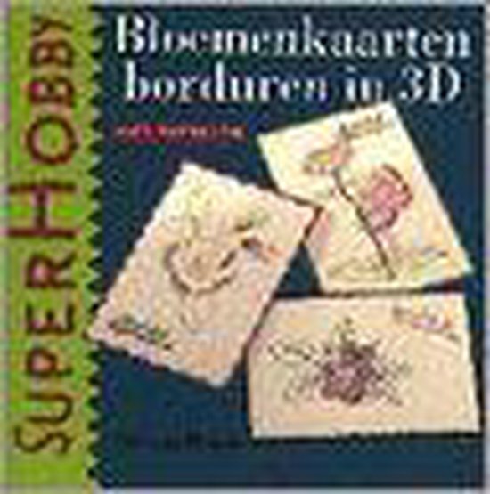 Bloemenkaarten borduren in 3d - Hoorn van